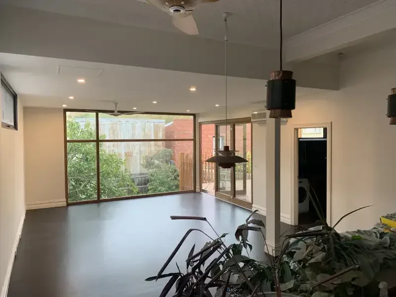 A photo of an interior renovation.